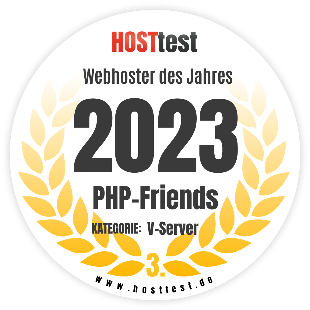 Wir sind Webhoster des Jahres 2023